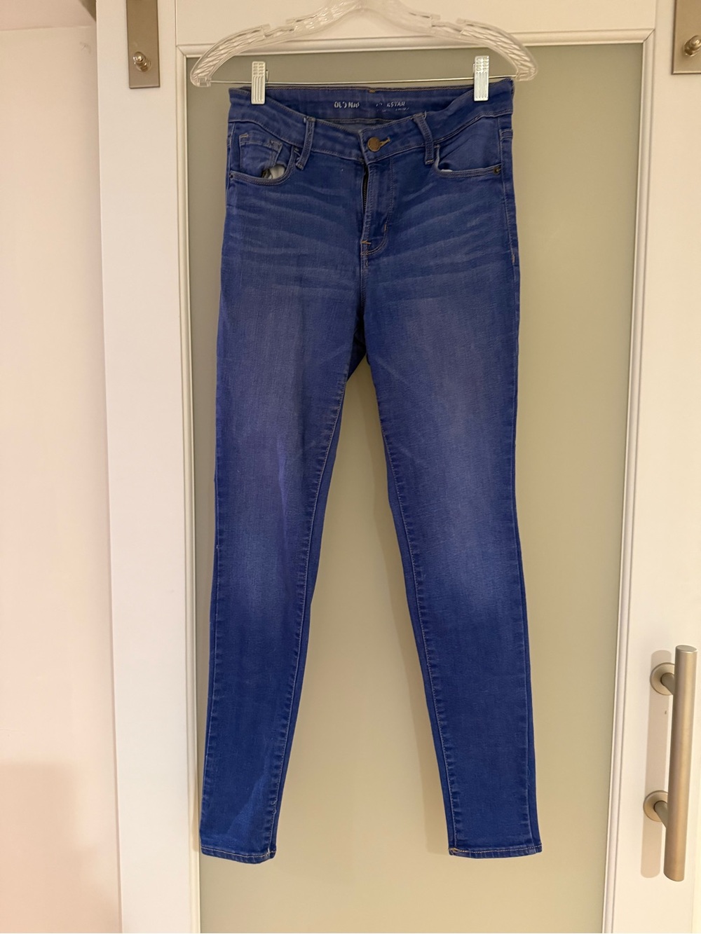 Old Navy Blue Skinny Jeans - Stretch Mid-Rise